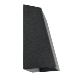 Eglo SPONGANO Wandlamp aluminium zwart / Kunststof transparant H: 120 mm