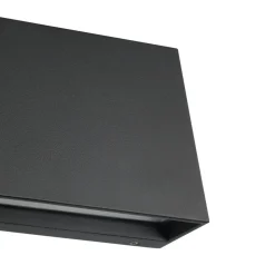 Eglo SPONGANO Wandlamp aluminium zwart / Kunststof transparant H: 120 mm