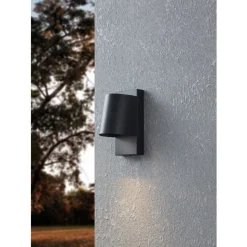 Eglo STAGNONE Wandlamp aluminium, staal zwart / Glas helder H: 205 mm