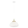 Eglo SUMMERHILL hanglamp staal, hout wit, bruin / papier wit H: 1100 mm | Ø 400 mm