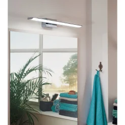 Eglo TABIANO Spiegelarmaturen staal chroom / Kunststof wit H: 70 mm