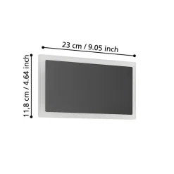 Eglo TALAMELLO 1 Wandlamp staal zwart / Kunststof satijn H: 120 mm