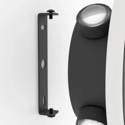 Eglo TALAMELLO 1 Wandlamp aluminium zwart / Kunststof wit Ø 170 mm