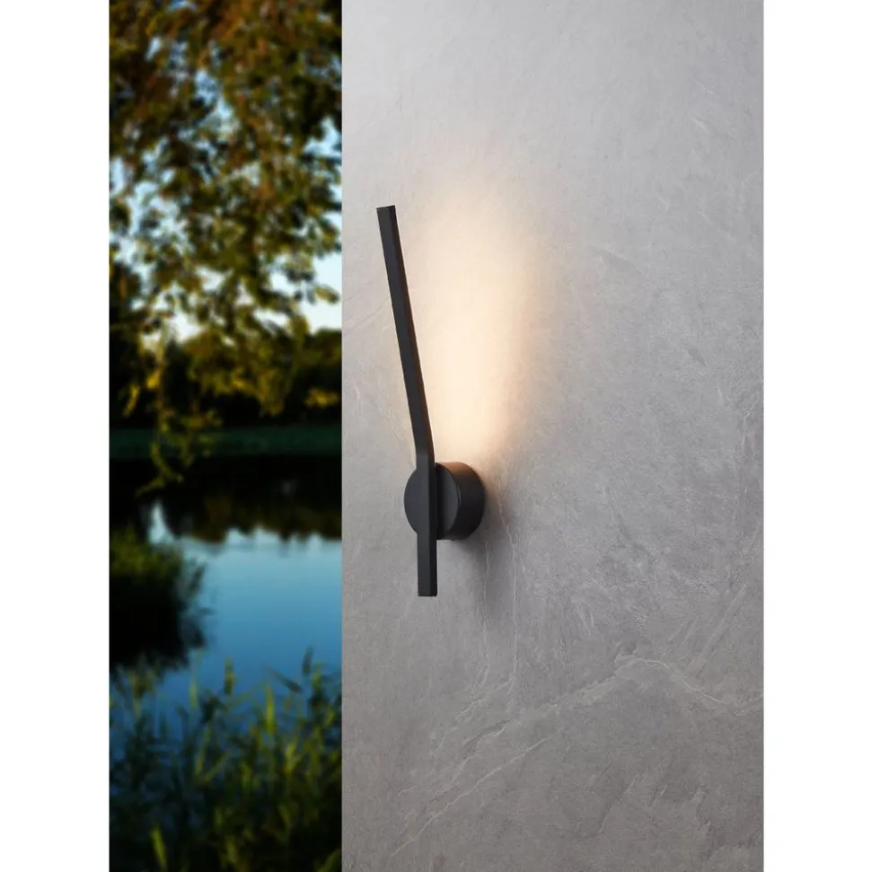 Eglo TAPARITA Wandlamp staal zwart / Kunststof wit H: 440 mm