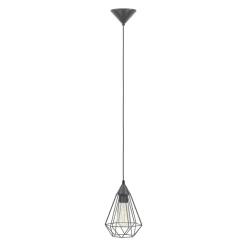 Eglo TARBES hanglamp Kunststof zwart / staal zwart H: 1100 mm | Ø 175 mm