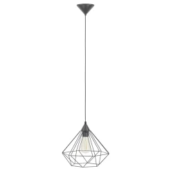 Eglo TARBES hanglamp Kunststof zwart / staal zwart H: 1100 mm | Ø 325 mm