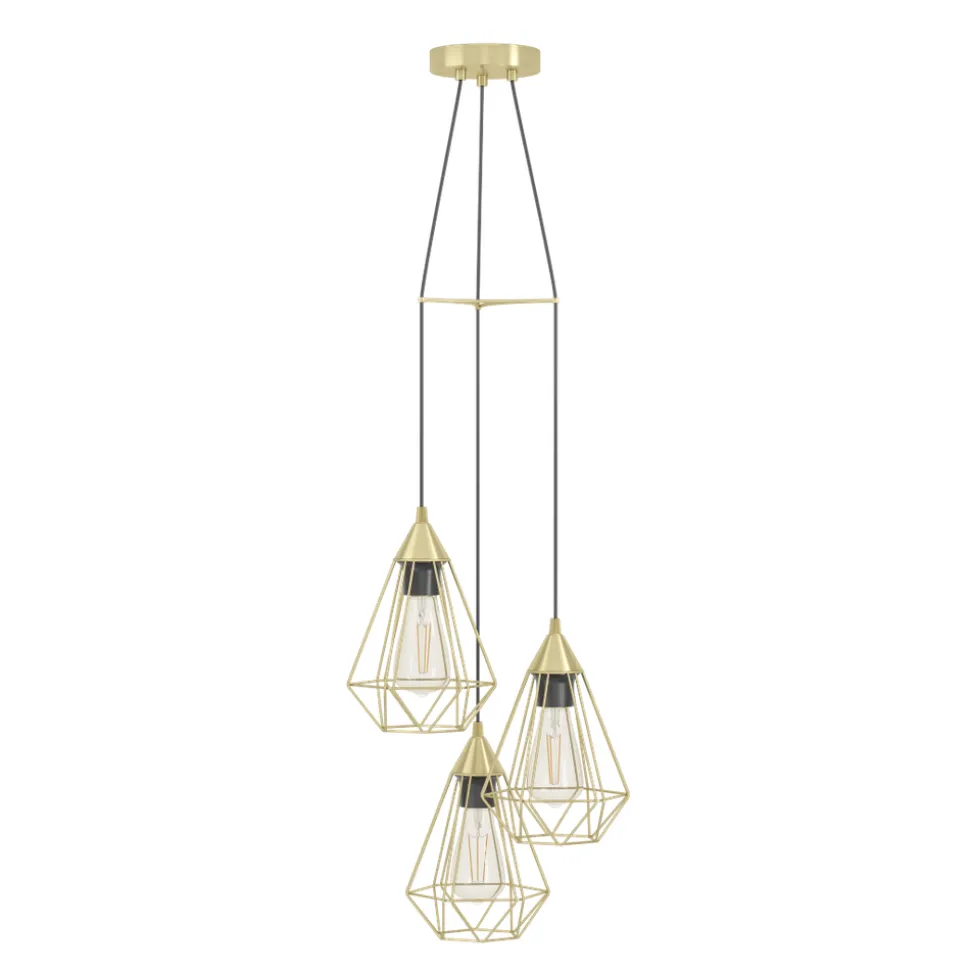 Eglo TARBES hanglamp staal geelkoper-geborsteld H: 1300 mm | Ø 355 mm