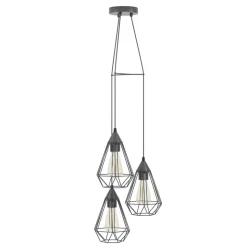 Eglo TARBES hanglamp staal zwart / staal zwart H: 1100 mm | Ø 310 mm