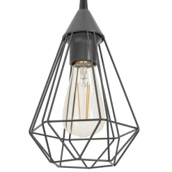 Eglo TARBES hanglamp staal zwart / staal zwart H: 1100 mm | Ø 310 mm