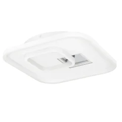 Eglo TIRIOLO Wand-/plafondlamp staal, kunststof wit, zilver H: 60 mm