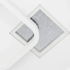 Eglo TIRIOLO Wand-/plafondlamp staal, kunststof wit, zilver H: 60 mm