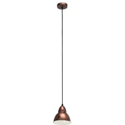 Eglo TRURO hanglamp staal koperkleuren-antiek H: 1100 mm | Ø 155 mm
