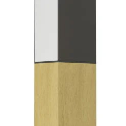 Eglo TUDONS Wandlamp aluminium, staal, hout zwart, bruin H: 45 mm