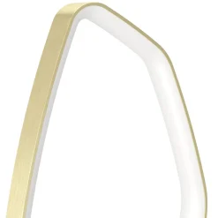 Eglo VALLEROSA Tafellampen aluminium, staal geelkoper-geborsteld / Kunststof wit H: 425 mm