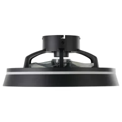 Eglo VALLONIA Ventilator met licht ABS zwart-mat / acryl melkkleurig H: 210 mm | Ø 480 mm