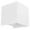 Eglo VALMONTONE Wandlamp aluminium wit / Glas helder H: 100 mm