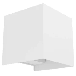 Eglo VALMONTONE Wandlamp aluminium wit / Glas helder H: 100 mm