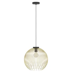 Eglo VENEZUELA hanglamp staal zwart, goud H: 1100 mm | Ø 400 mm