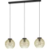 Eglo VENEZUELA hanglamp staal zwart, goud H: 1100 mm
