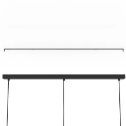 Eglo VENEZUELA hanglamp staal zwart, goud H: 1100 mm