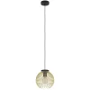 Eglo VENEZUELA hanglamp staal zwart, goud H: 1100 mm | Ø 235 mm