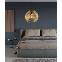 Eglo VENEZUELA hanglamp staal zwart, goud H: 1100 mm | Ø 235 mm