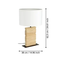Eglo Wandlamp TOWNSHEND E27 ZWART/HOUT