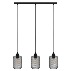 Eglo WRINGTON PENDEL 3xE27 L740 ZWART GAAS