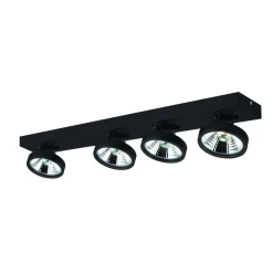 Fantasia AEON-4 black incl. 4x AR111 12W 2700K 1130 lm