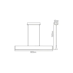 Fantasia AKARI LED 36Watt 1600Lm Pendant 3000K black