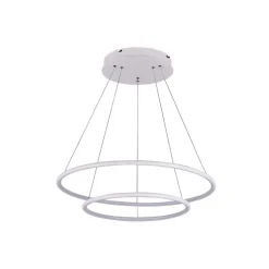 Fantasia ANNU pend. 2 rings  53W  SMD 3000K dimmable ø600+400mm white