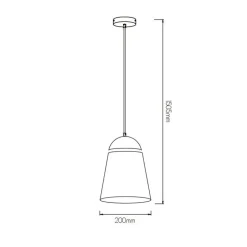Fantasia AZAR pendant  Ø20 E27 white