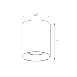Fantasia BABAR Plafondlicht geborsteld staal rond 1xGU10 excl (max 50W)