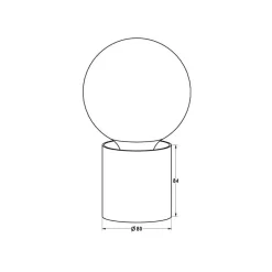 Fantasia BABU Tafellamp geborsteld brons 1x E27 excl (Ø80x84)