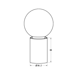 Fantasia BABU Tafellamp zwart 1x E27 excl (Ø56x80)