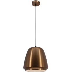 Fantasia BOBAN pendantl Ø25 E27 koper/wit