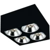 Fantasia BOX-4L square black incl. 4x AR111 12W 2700K 1130 lm