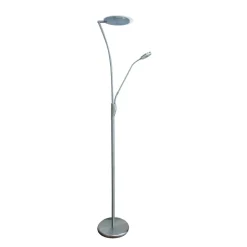 Fantasia CALES Vloerlamp LED 24,5W + 5W satin chroom