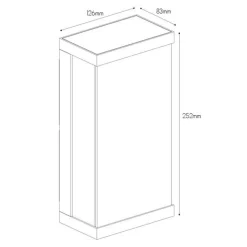 Fantasia CASAR Wall light IP65 2W SMD LED 3000K, solar + sensor, black