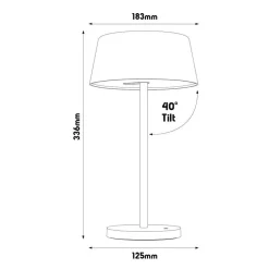 Fantasia DARLING LED Bureaulamp 5,3W 3-staps dimbaar zwart