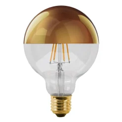 Fantasia E27 LED Globe G125 6W Kopspiegellamp Goud 2500K Dimbaar