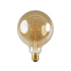Fantasia E27 LED Globe Spiral G125 5W Amber 2200K Dimbaar