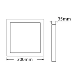 Fantasia FLUKE LED plafonnier vierkant geborsteld brons 24W 3000K 30cm