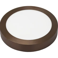 Fantasia FLUKE LED plafonnier rond geborsteld brons 18W 3000K Ø23,5cm