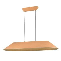 Fantasia FONIC 23W LED Pendel 1090x401mm dimbaar vilt licht bruin / grijs