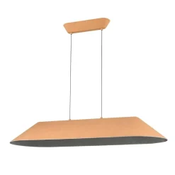 Fantasia FONIC 23W LED Pendel 1090x401mm dimbaar vilt licht bruin / grijs