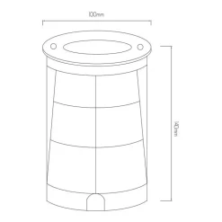 Fantasia FURI floorspot 7W COB Led 3000K 560lm IP67