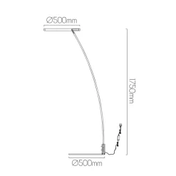 Fantasia GURI LED vloerlamp 34W 3000K (doos 1 van 2)