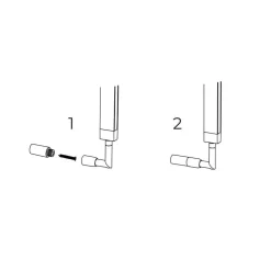 Fantasia GURI Wandlicht verlengstuk wandmontage (2 stuks) zwart
