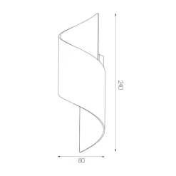 Fantasia HELIX Wandlicht zwart / goud G9 excl (max 40W)